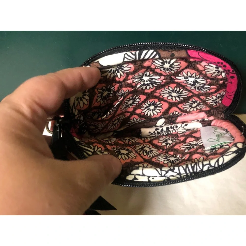 Vera Bradley Mocha Rogue Pattern Wristlet Wallet